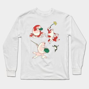 Gold Fish's Drinking Party Long Sleeve T-Shirt